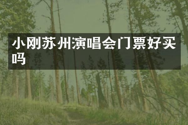 小刚苏州演唱会门票好买吗