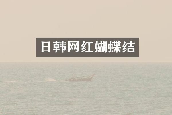 日韩网红蝴蝶结