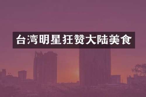 台湾明星狂赞大陆美食