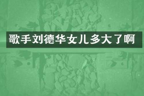 歌手刘德华女儿多大了啊