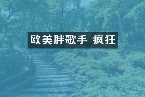 欧美胖歌手 疯狂