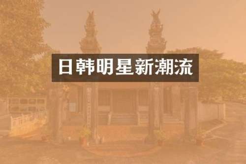 日韩明星新潮流
