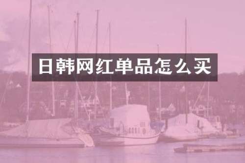 日韩网红单品怎么买
