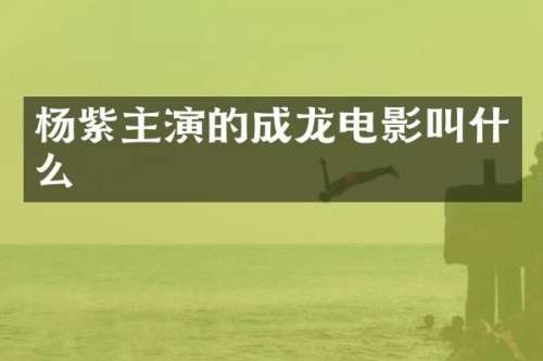 杨紫主演的成龙电影叫什么