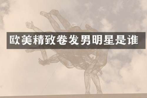 欧美精致卷发男明星是谁