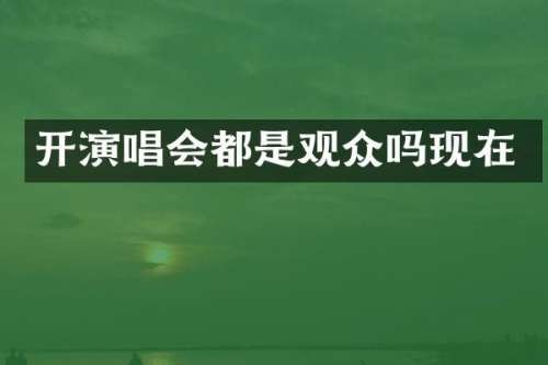 开演唱会都是观众吗现在