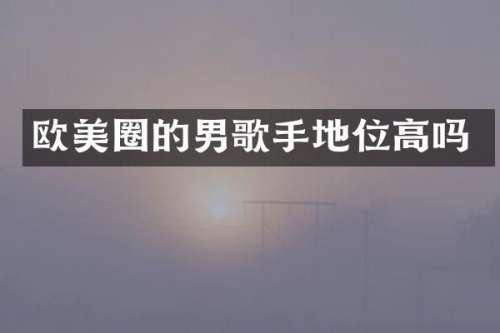 欧美圈的男歌手地位高吗