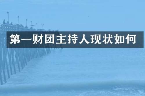 第一财团主持人现状如何