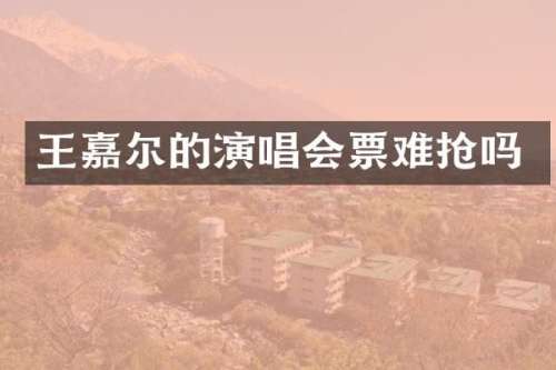 王嘉尔的演唱会票难抢吗