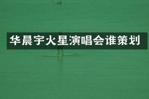 华晨宇火星演唱会谁策划