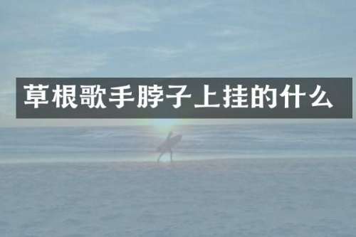 草根歌手脖子上挂的什么