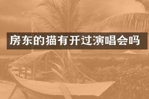 房东的猫有开过演唱会吗