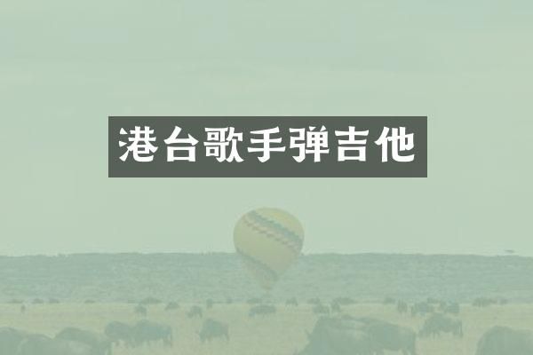 港台歌手弹吉他