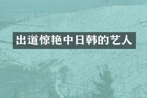 出道惊艳中日韩的艺人