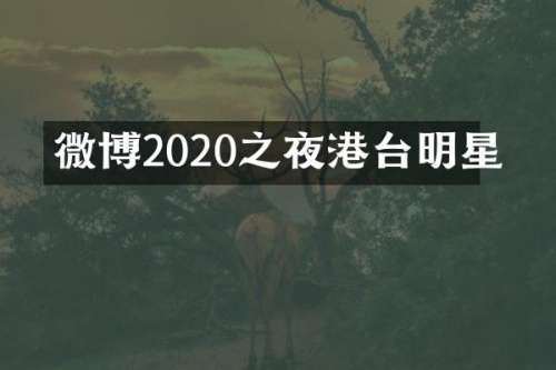 微博2020之夜港台明星