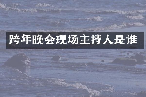 跨年晚会现场主持人是谁