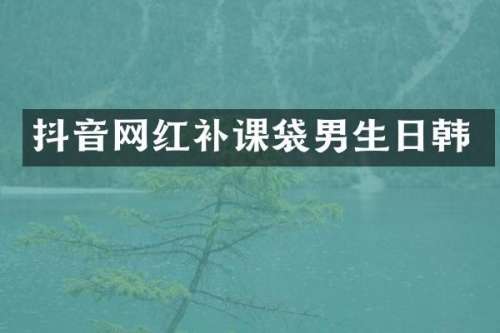 抖音网红补课袋男生日韩