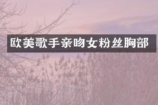 欧美歌手亲吻女粉丝部
