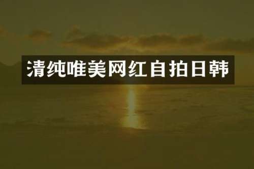 清纯唯美网红自拍日韩