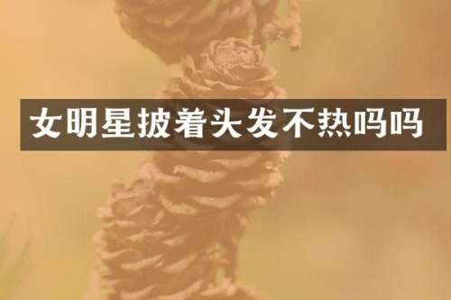 女明星披着头发不热吗吗