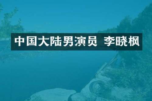 中国大陆男演员 李晓枫