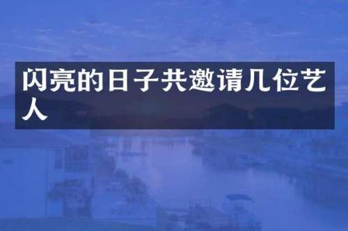 闪亮的日子共邀请几位艺人