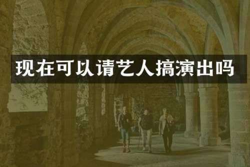 现在可以请艺人搞演出吗