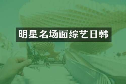 明星名场面综艺日韩