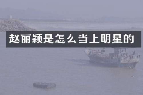 赵丽颖是怎么当上明星的