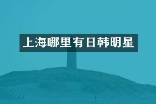 上海哪里有日韩明星