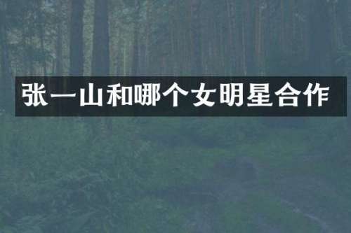 张一山和哪个女明星合作
