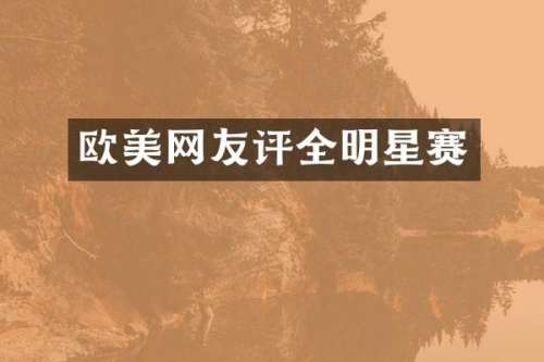 欧美网友评全明星赛