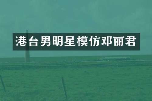 港台男明星模仿邓丽君