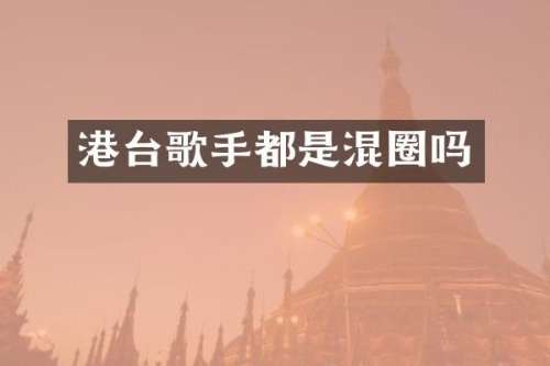 港台歌手都是混圈吗