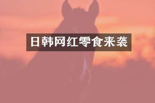 日韩网红零食来袭