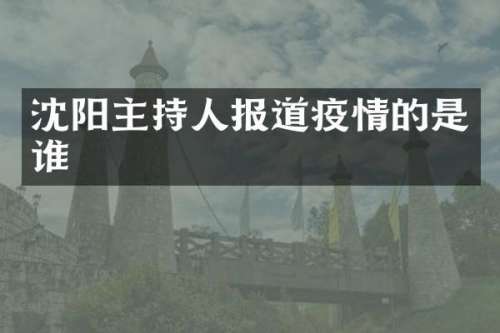 沈阳主持人报道疫情的是谁