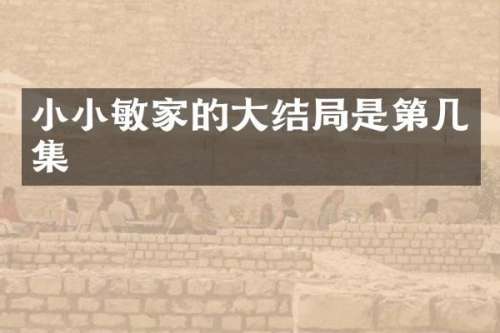 小小敏家的大结局是第几集