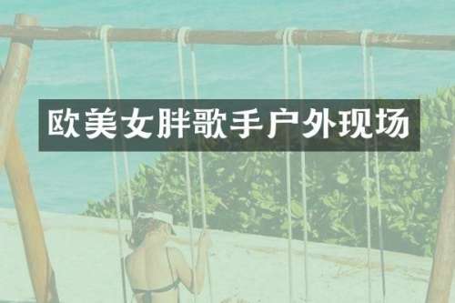欧胖歌手户外现场