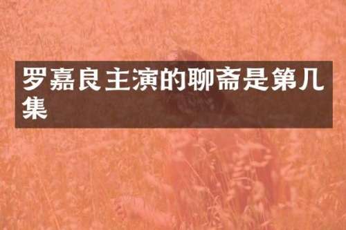 罗嘉良主演的聊斋是第几集