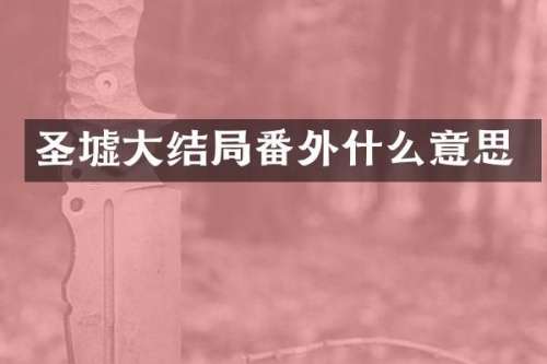 圣墟大结局番外什么意思
