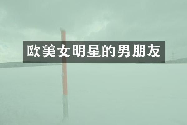 欧明星的男朋友