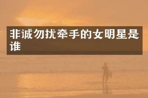 非诚勿扰牵手的女明星是谁