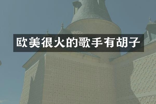 欧美很火的歌手有胡子