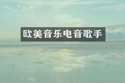 欧美音乐电音歌手