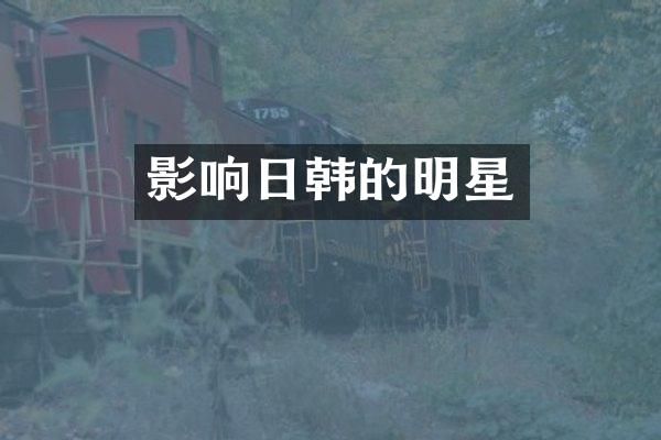 影响日韩的明星