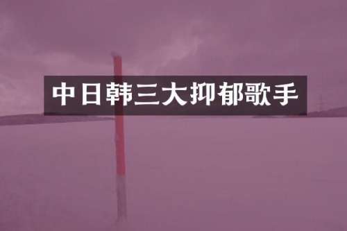 中日韩三大抑郁歌手