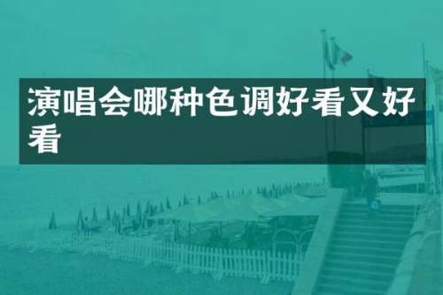 演唱会哪种色调好看又好看