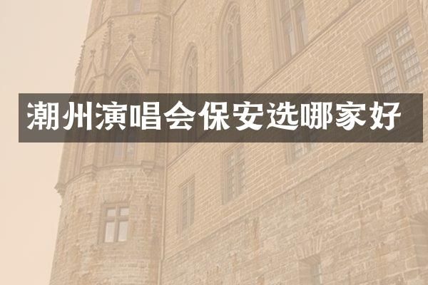 潮州演唱会保安选哪家好