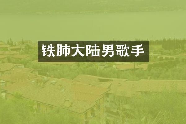 铁肺大陆男歌手