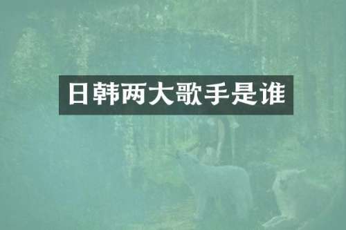 日韩两大歌手是谁